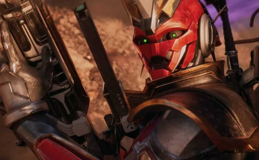 Destiny_ Rising Tan 2 with a scout rifle.